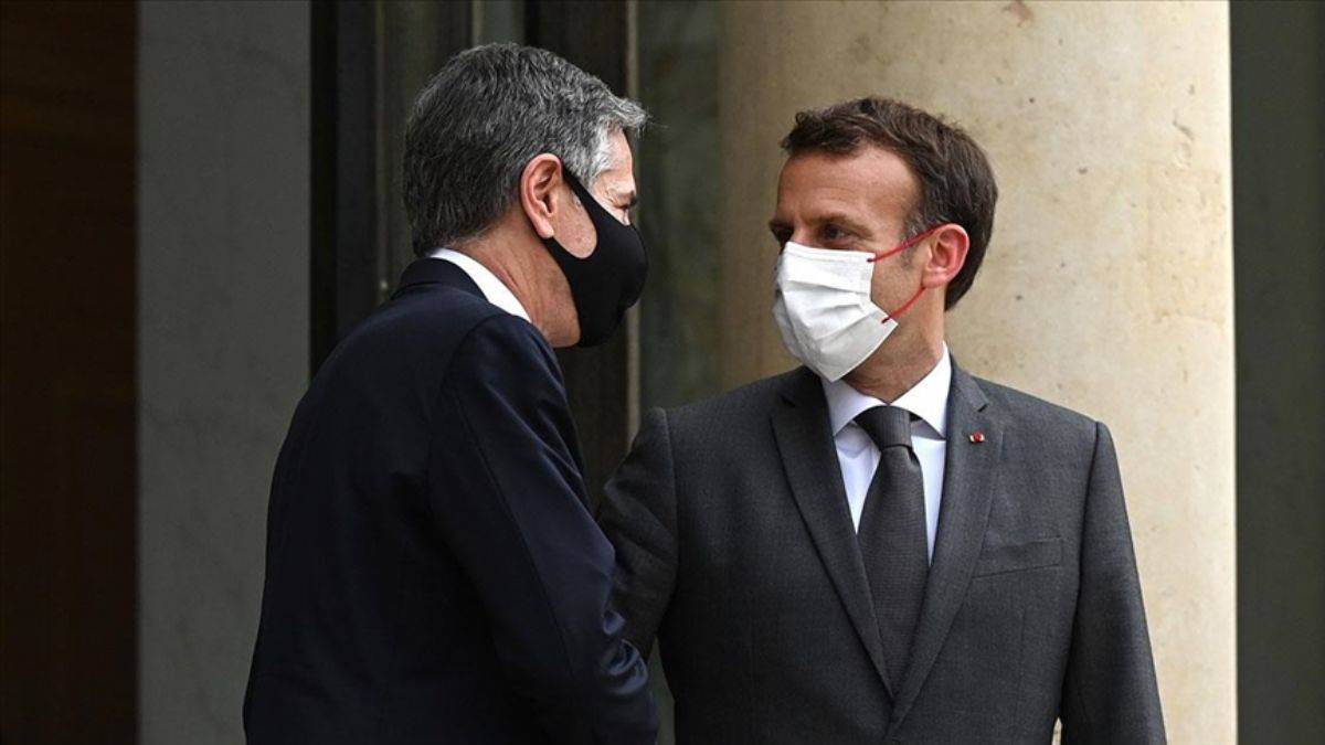 Macron ‘Krizin’ ardından ABD'li yetkililerle ilk yüz yüze teması gerçekleştirdi