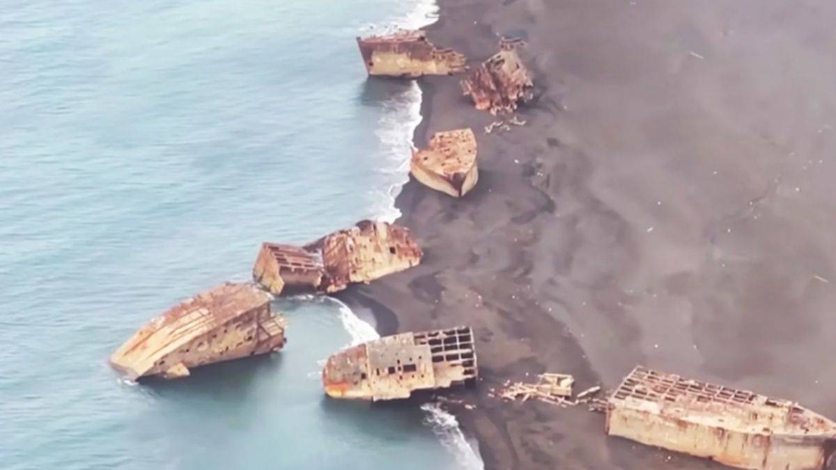 Yanardağ sarsıntıları 2. Dünya Savaşı'nda batan gemileri su yüzeyine çıkardı