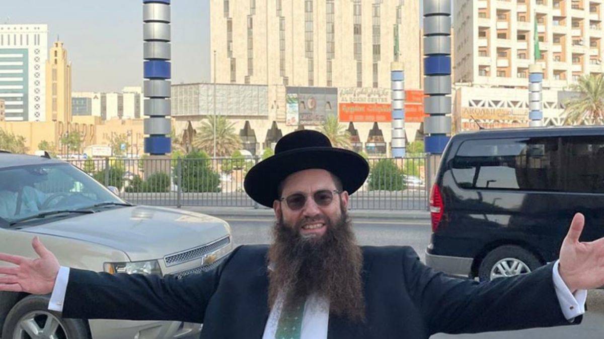 Riyad sokaklarında ilginç misafir