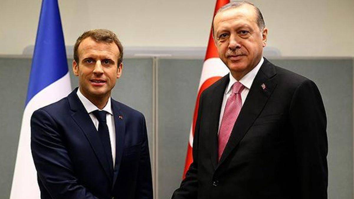 Erdoğan, Macron ile bir araya geldi