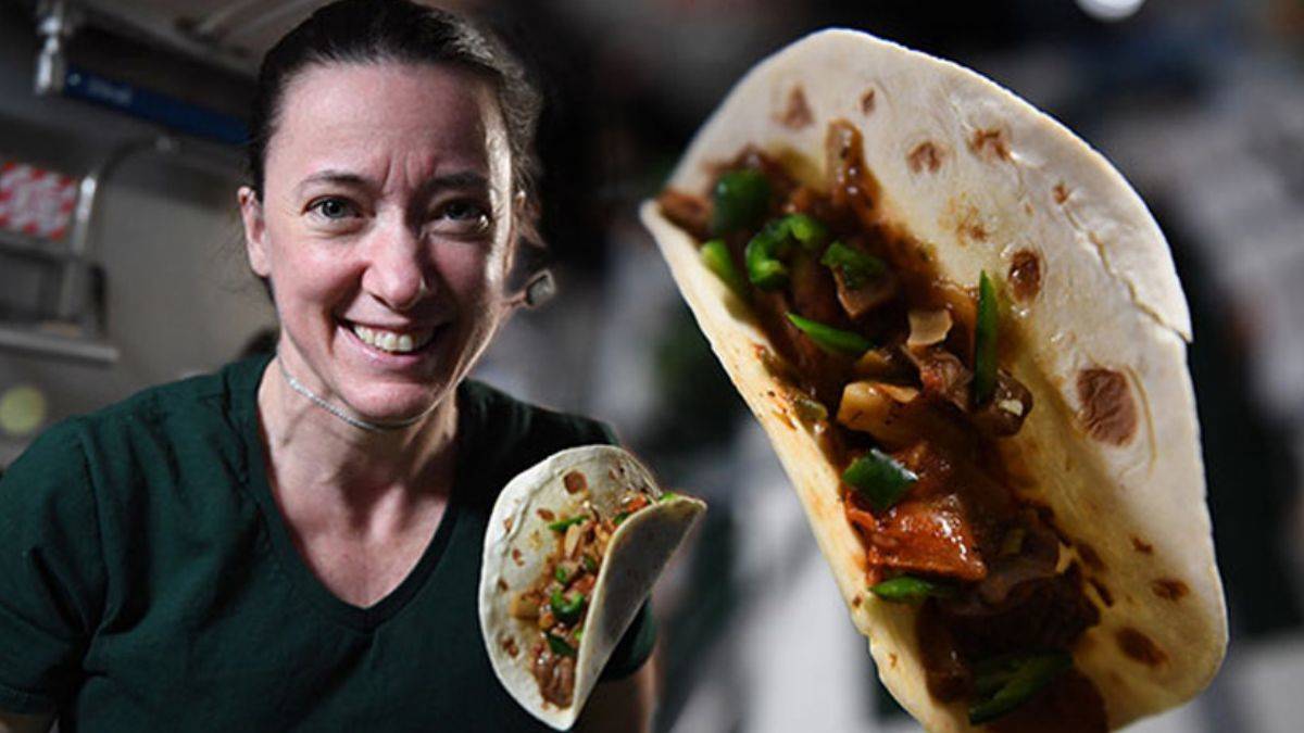 Uzayda yetiştirilen biberlerle tako yaptılar