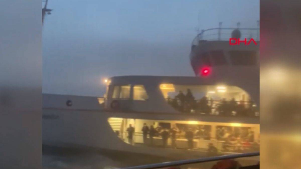 Sis ortasında boğazda korku dolu anlar