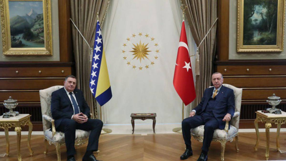 Erdoğan, Sırp lider Dodik ile bir araya geldi