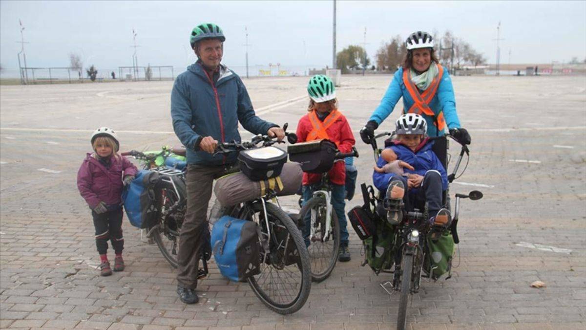 Διάλειμμα στο Ικόνιο έκανε η γαλλική οικογένεια που έκανε περιοδεία Ευρώπης-Ασίας με ποδήλατο