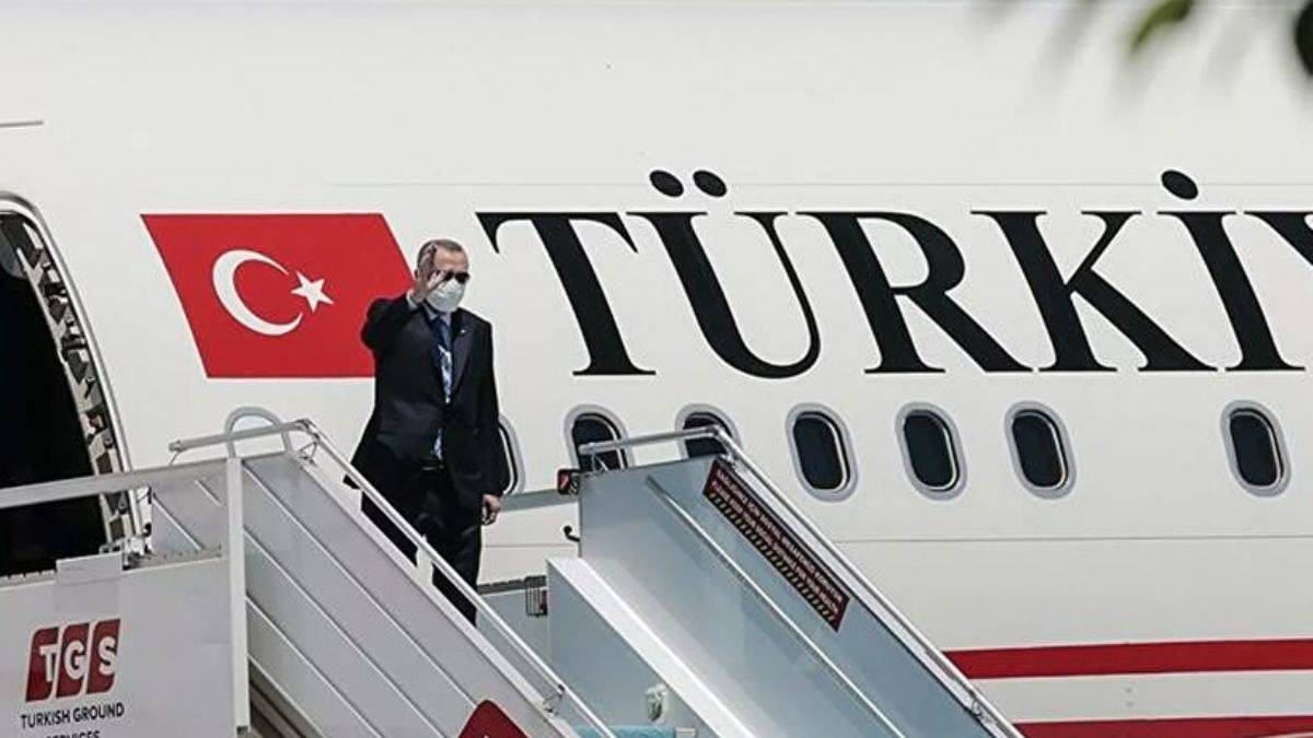 Cumhurbaşkanı Erdoğan Türkmenistan'a gitti