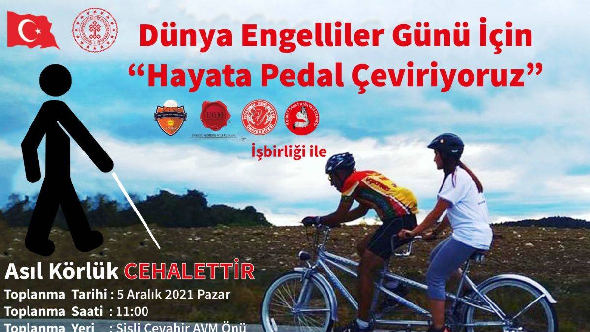 Barikatsız Bir Dünya İçin Görme Engelliler Pedal Çevirecek