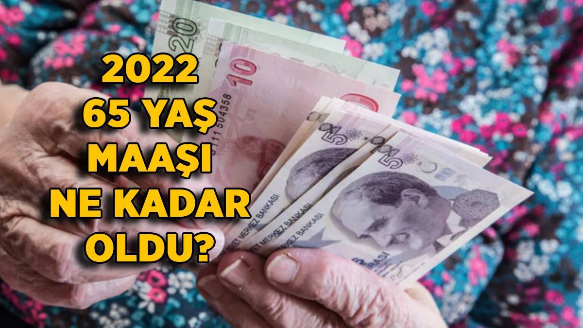 2022 65 yaş aylığı ne kadar? 2022 yaşlılık maaşı (65 yaş maaşı) kaç lira oldu?