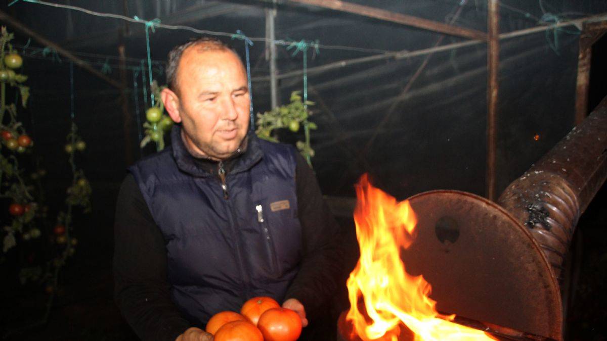 Mersin'de çiftçiler don nöbeti tutuyor