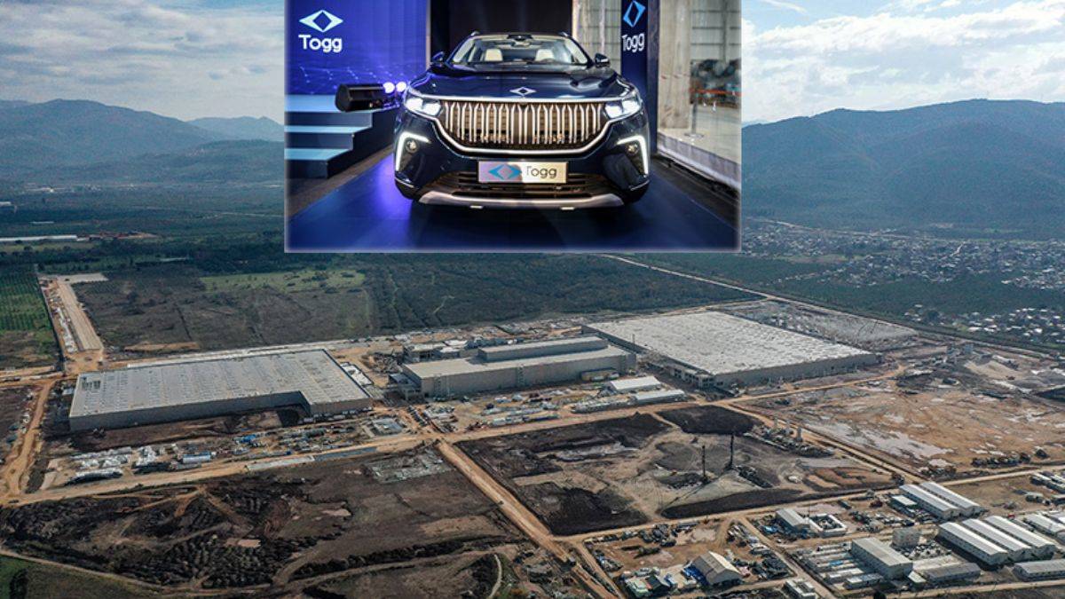 Yerli otomobil TOGG'un fabrikasından heyecanlandıran görüntü