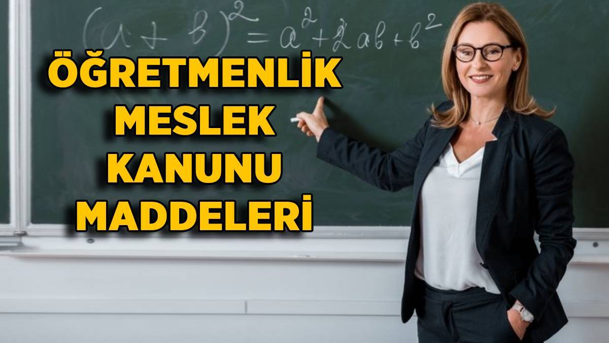 Öğretmenlik Meslek Kanunu maddeleri | Öğretmenlik Meslek Kanunu içeriği nedir?
