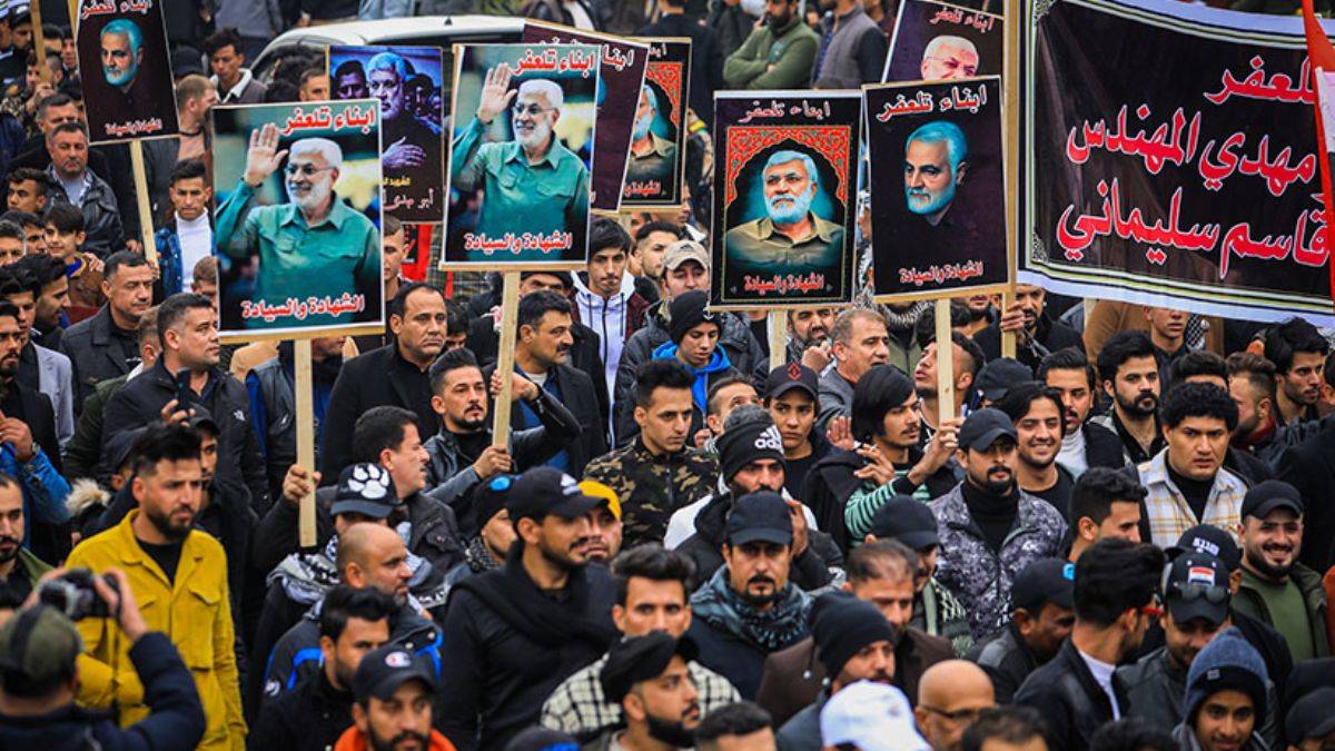 Irak'ta Kasım Süleymani için anma töreni düzenlendi