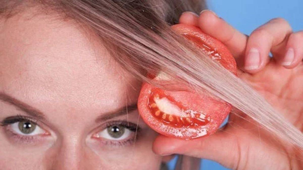 Saçınıza domates sürerseniz...