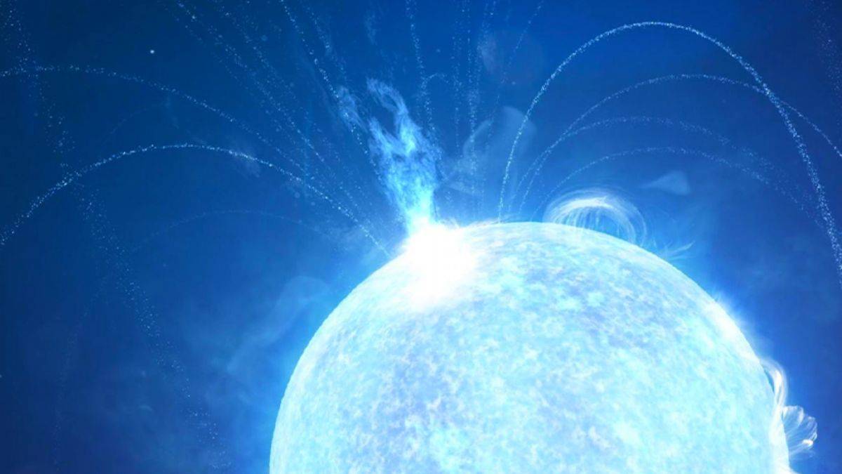 Bir nötron yıldızında şiddetli patlama