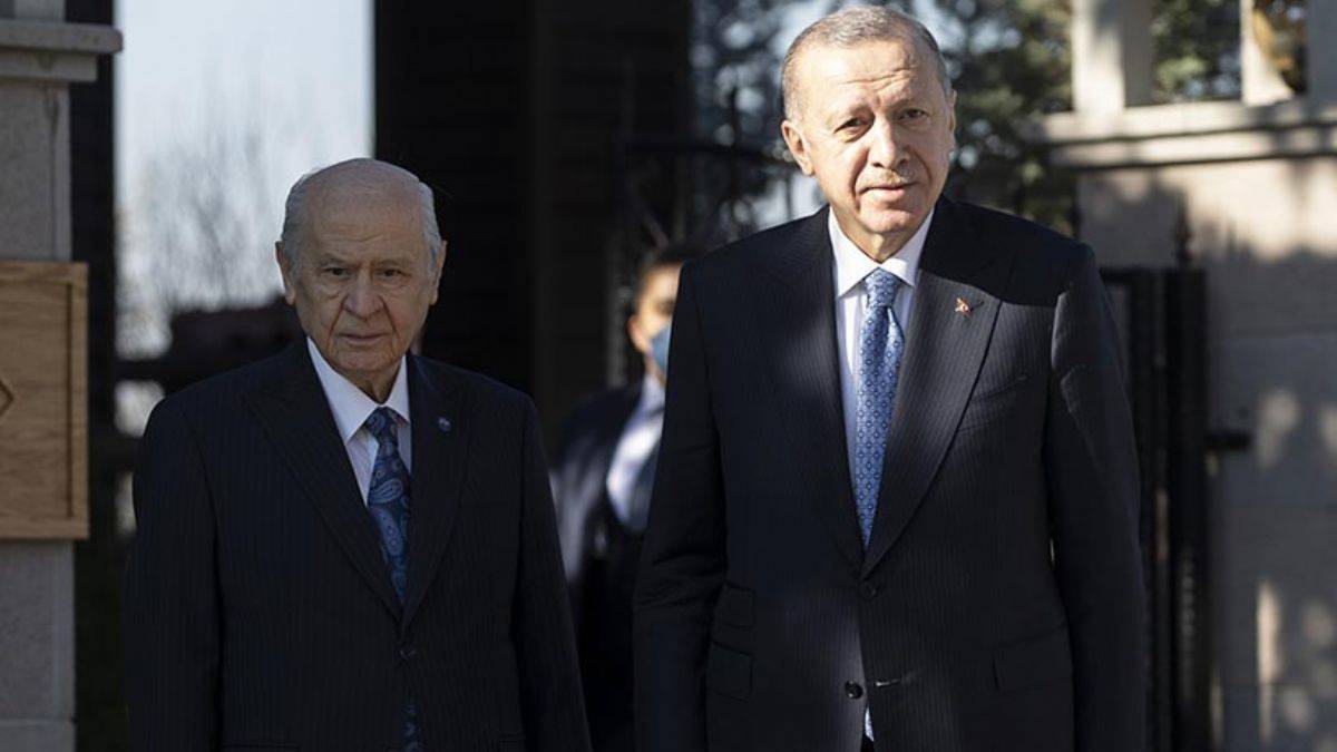 Erdoğan'ın Bahçeli'yi ziyareti sona erdi