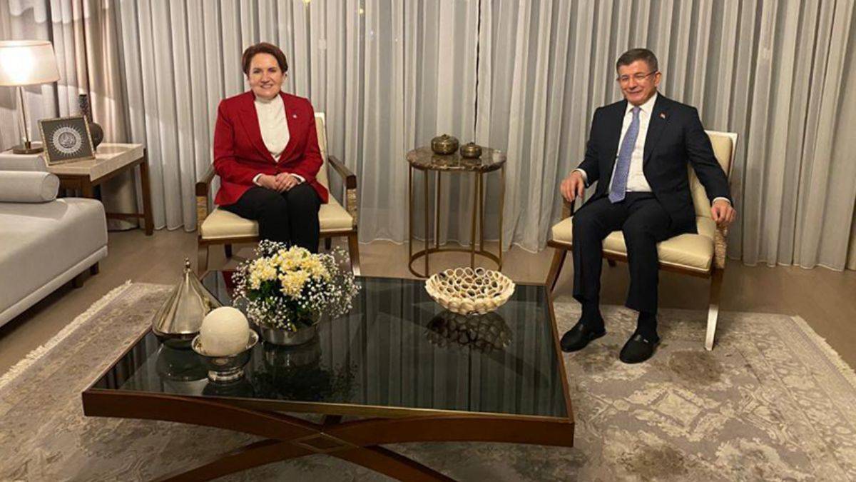 Akşener'den Davutoğlu'na ziyaret