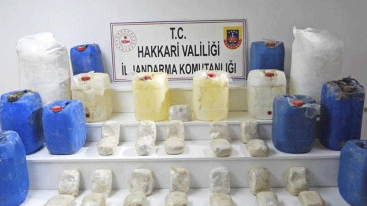 Hakkari'de İHA destekli operasyon: 30 kilo uyuşturucu ele geçirildi