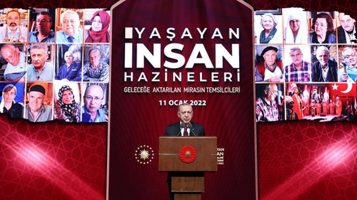 Erdoğan, sanatkârların ödül töreninde konuştu