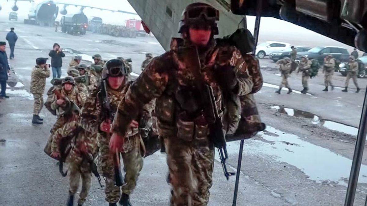 KGAÖ barış gücü Kazakistan’dan çekilmeye başladı