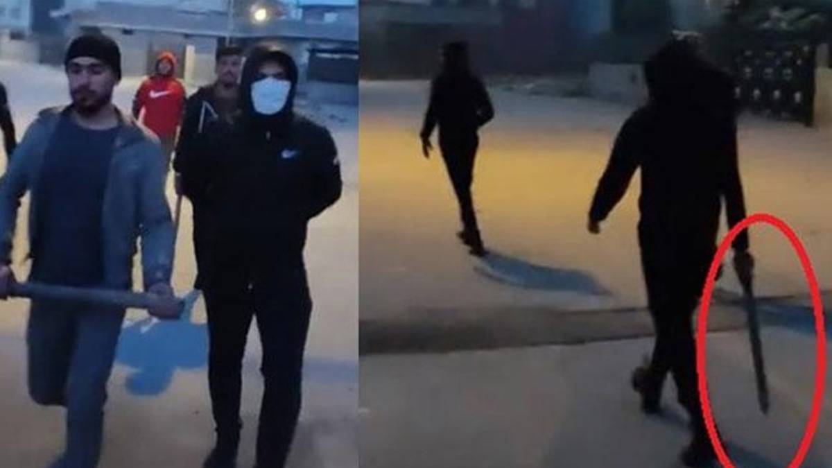 Sokakta döner bıçaklarıyla gezen Suriyeliler sınır dışı edildi