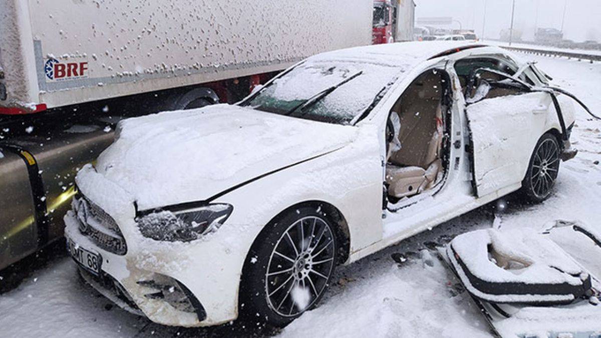 Bolu'da feci kaza; 24 araç birbirine girdi