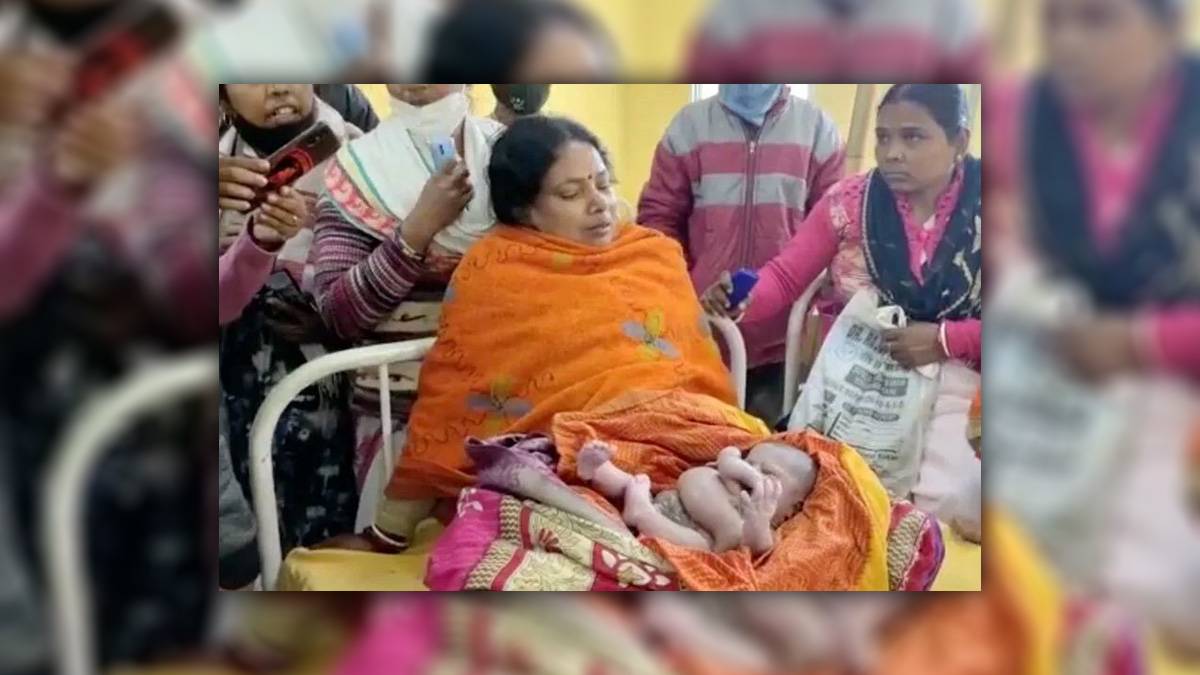 Dört kollu ve dört bacaklı olarak dünyaya geldi