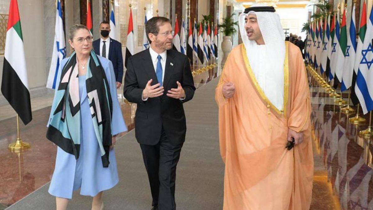 İsrail Cumhurbaşkanı'nın BAE ziyaretinde dikkat çeken detay