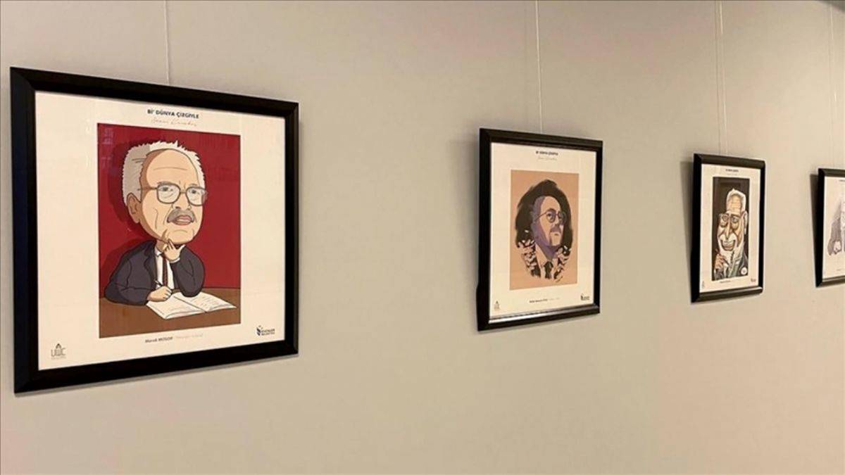 Çizgilerle Sezai Karakoç sergisi