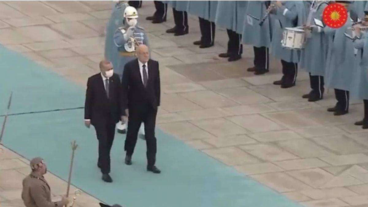 Erdoğan, Lübnan Başbakanı Mikati'yi resmi törenle karşıladı