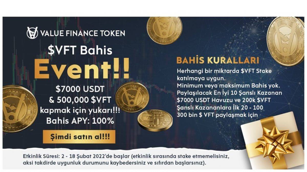 Value Finance: Staking Etkinliği Başlarken Hükmetmek İçin Kur