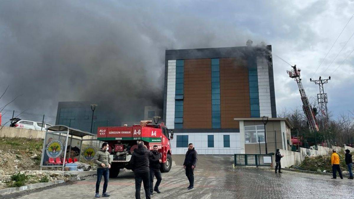Giresun Üniversitesi'nde yangın