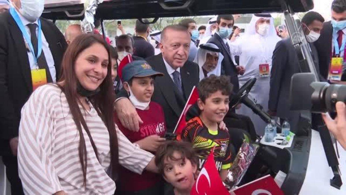 Erdoğan'a Dubai EXPO 2020'de büyük ilgi