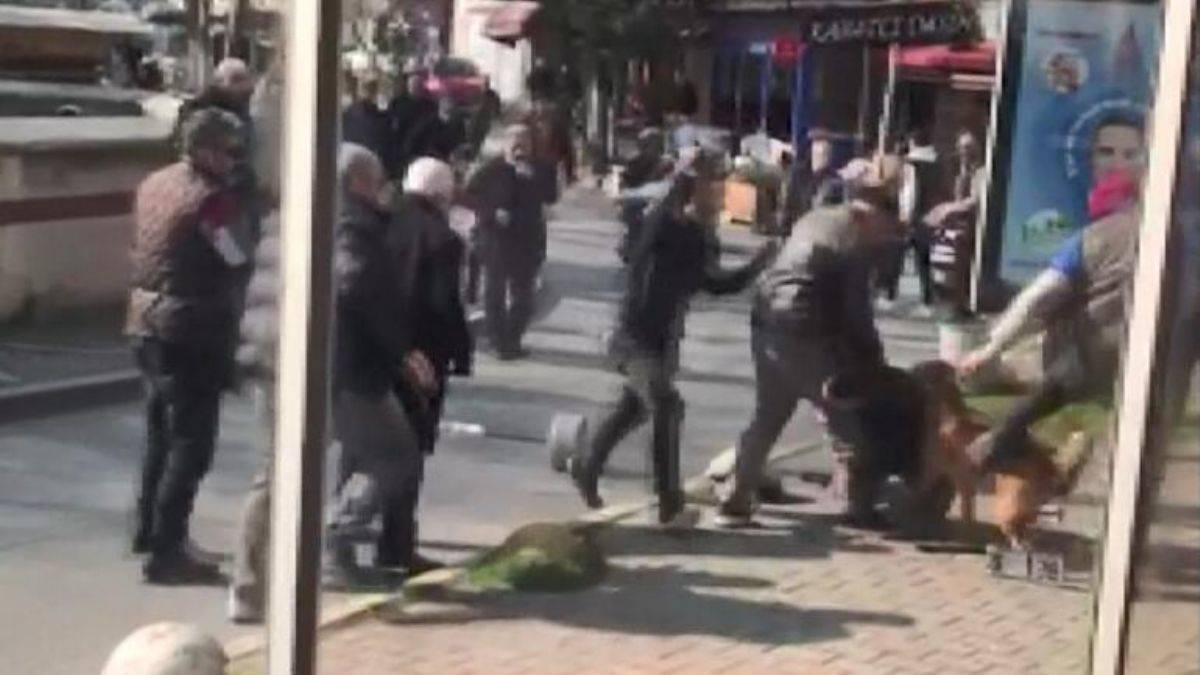 Beyoğlu'nda pitbull dehşeti! Tasmayı gevşetip üzerine saldı
