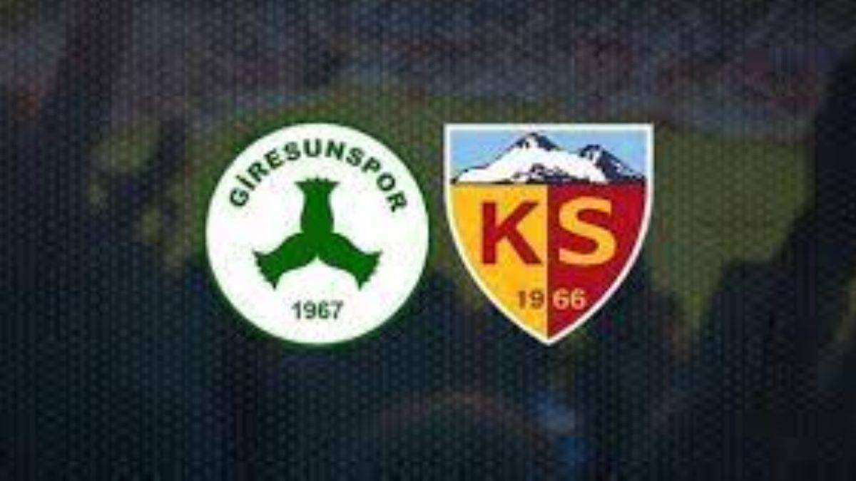 Kayserispor Giresunspor maç özeti | Kayserispor Giresunspor golleri kim attı?