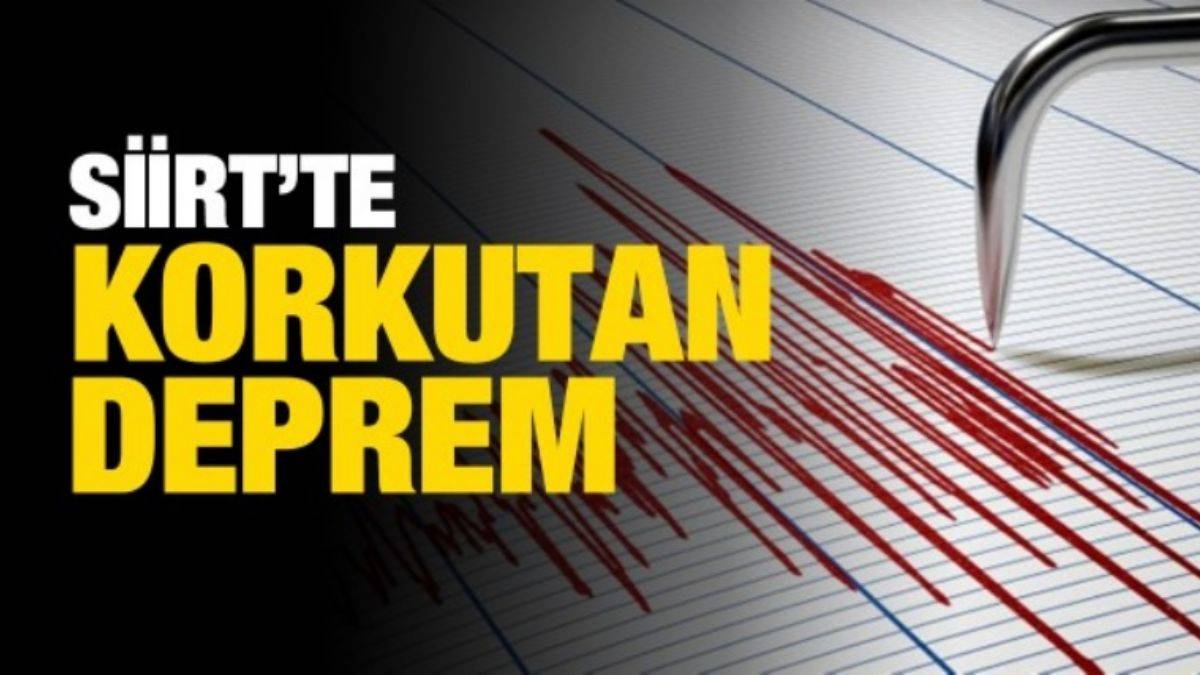 Siirt'te deprem! Siirt'teki depremin şiddeti nedir? Siirt'teki depremde can ve mal kaybı oldu mu?