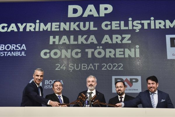 Borsa İstanbul'da gong Dap Gayrimenkul için çaldı