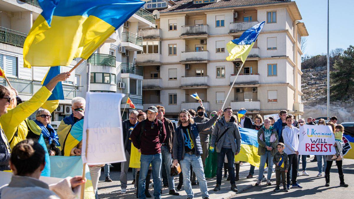 Avrupa ülkelerinde Rusya'yı kınama yürüyüşü yapıldı!