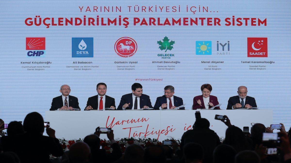 Altı muhalefet partisinin uzlaştığı 'Mutabakat Metni' açıklandı