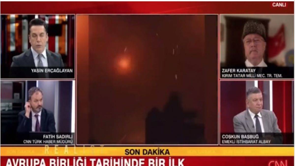 CNN Türk, 'geceye dair sıcak görüntü' dedi: Savaş animasyonu çıktı