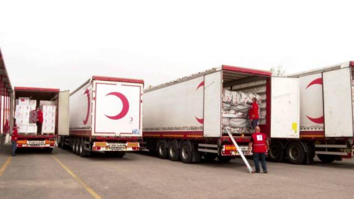 Kızılay ilk yardım konvoyu Ukrayna'da
