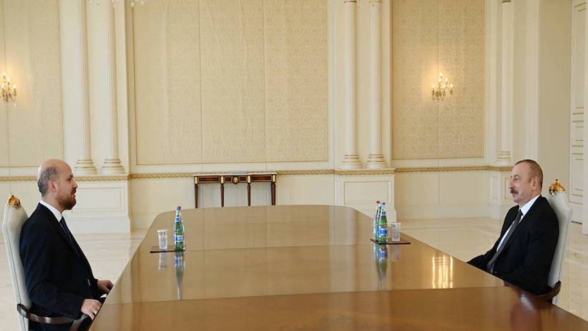 Aliyev, Bilal Erdoğan'ı kabul etti