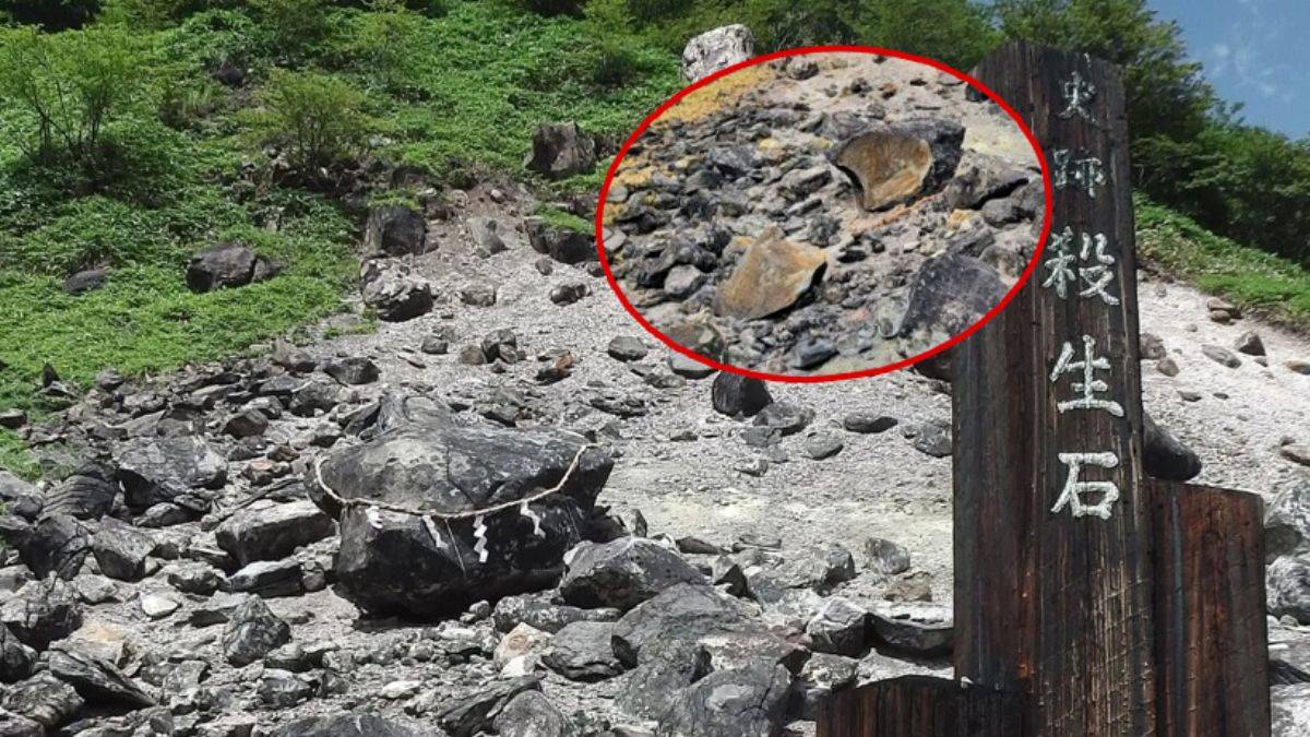 Japonlar büyük panik içinde! İçinde iblisin hapsolduğuna inanılan Ölüm Taşı Sessho-seki kırıldı