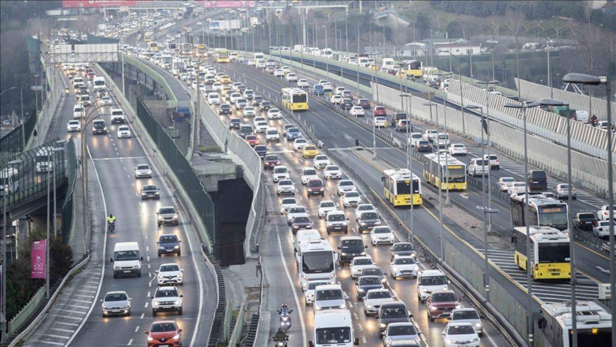 İstanbul'da trafik yoğunluğu!