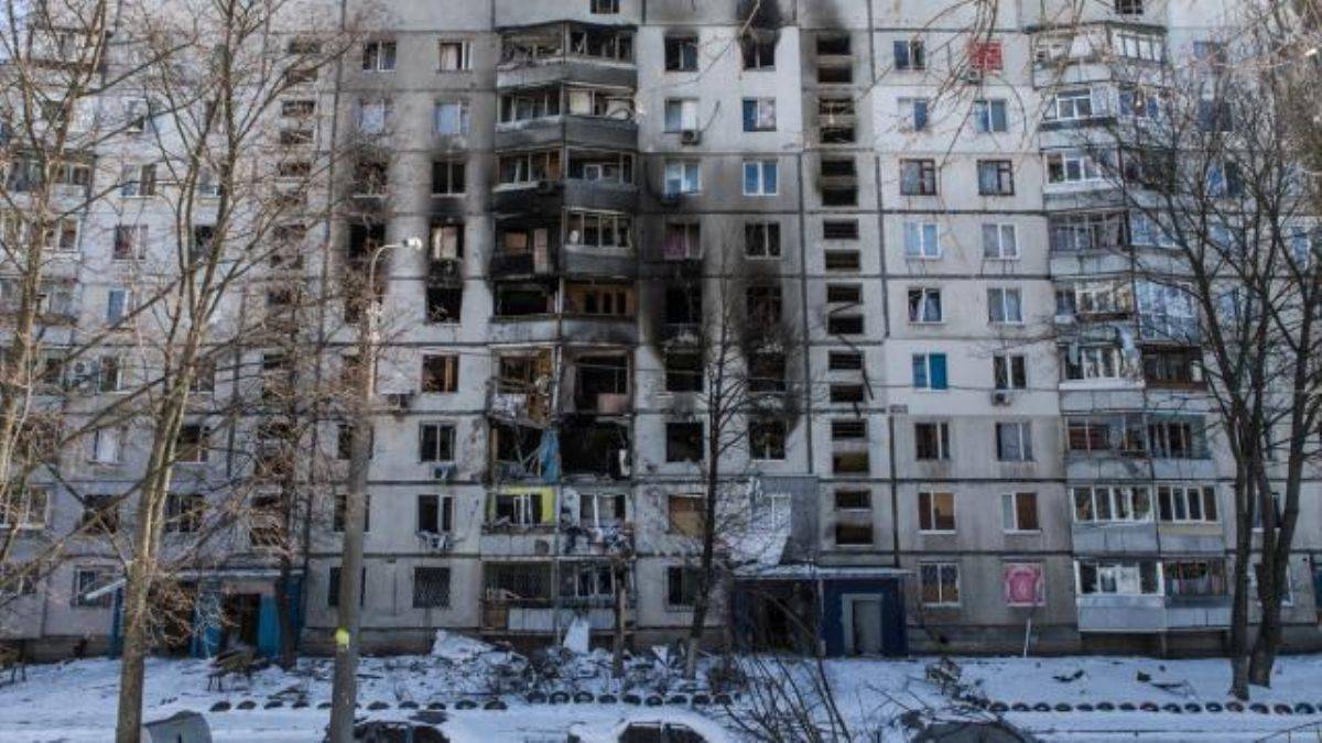 Rusya'nın bombaladığı Ukrayna'nın Harkiv kenti