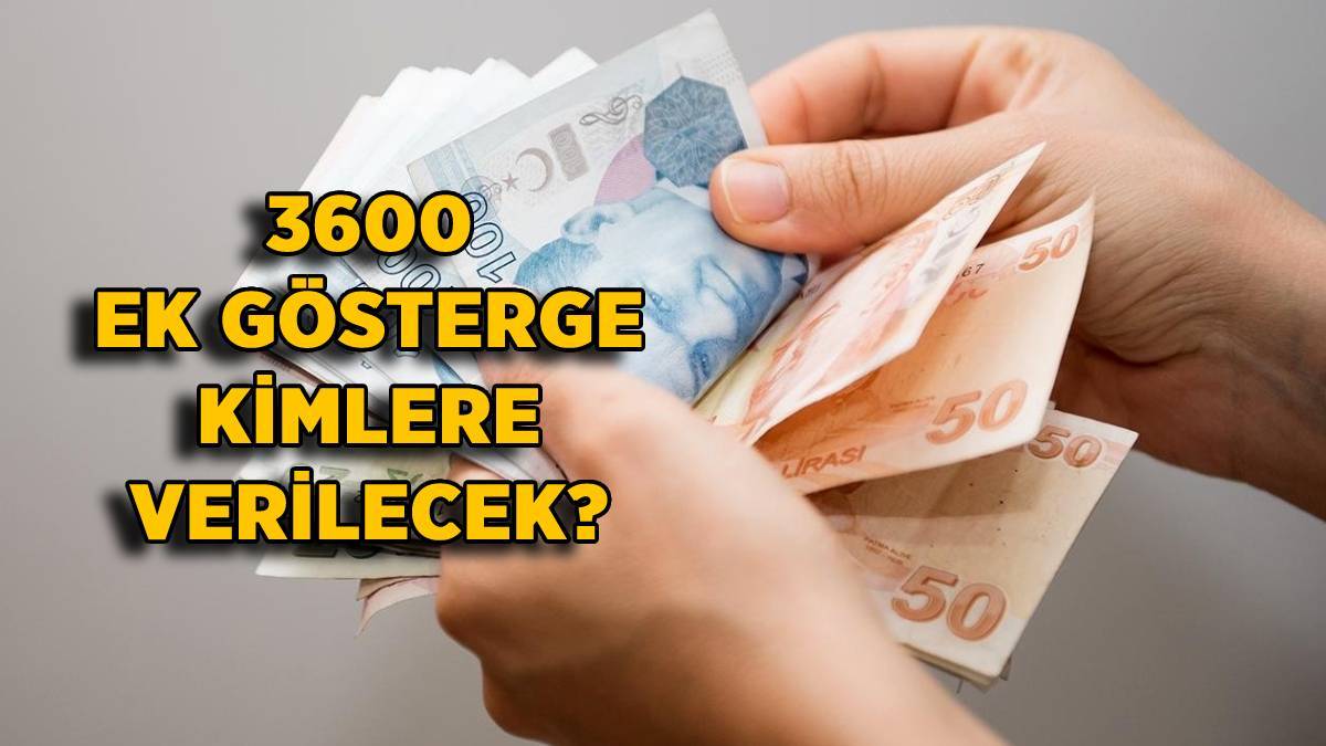 3600 ek gösterge kimlere verilecek? Hangi mesleklere (memurlara) 3600 ek gösterge verilecek?