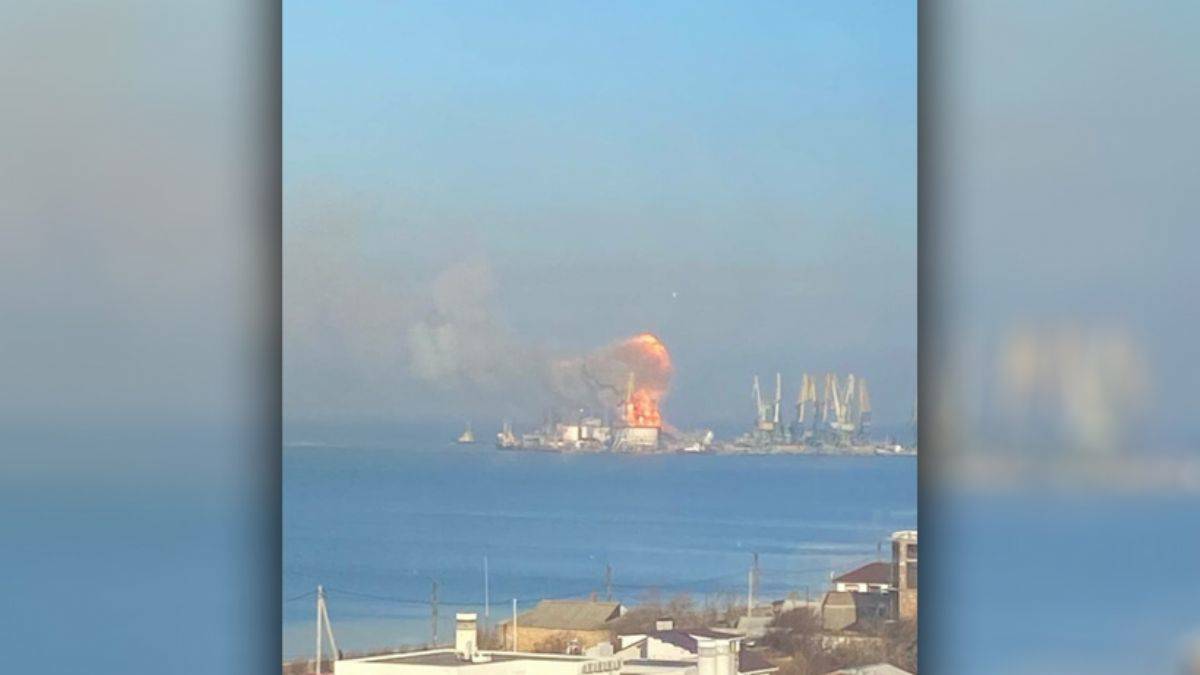 Ukrayna'da Rus kontrolündeki limanda büyük patlama!