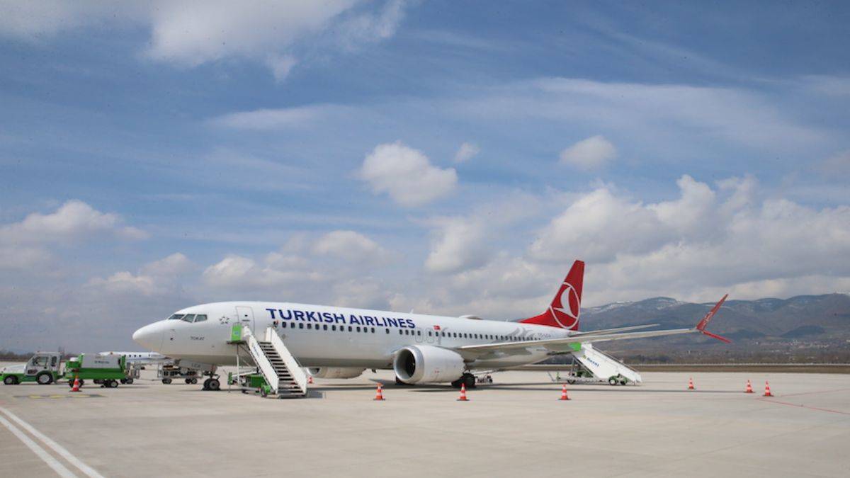 Tokat Yeni Havalimanı'na 'Tokat' isimli ilk yolcu uçağı indi