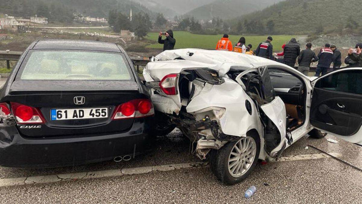 Osmaniye'de kaza; 1 polis memuru hayatını kaybetti, 3 yaralı