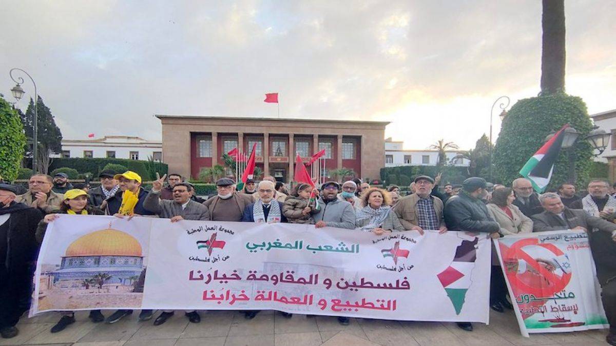 Fas halkından İsraille normalleşmeye tepki