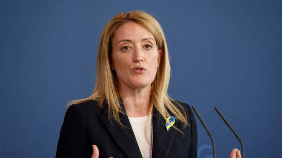 AP Başkanı Roberta  Metsola, Kiev'de Ukrayna'ya destek mesajı verdi