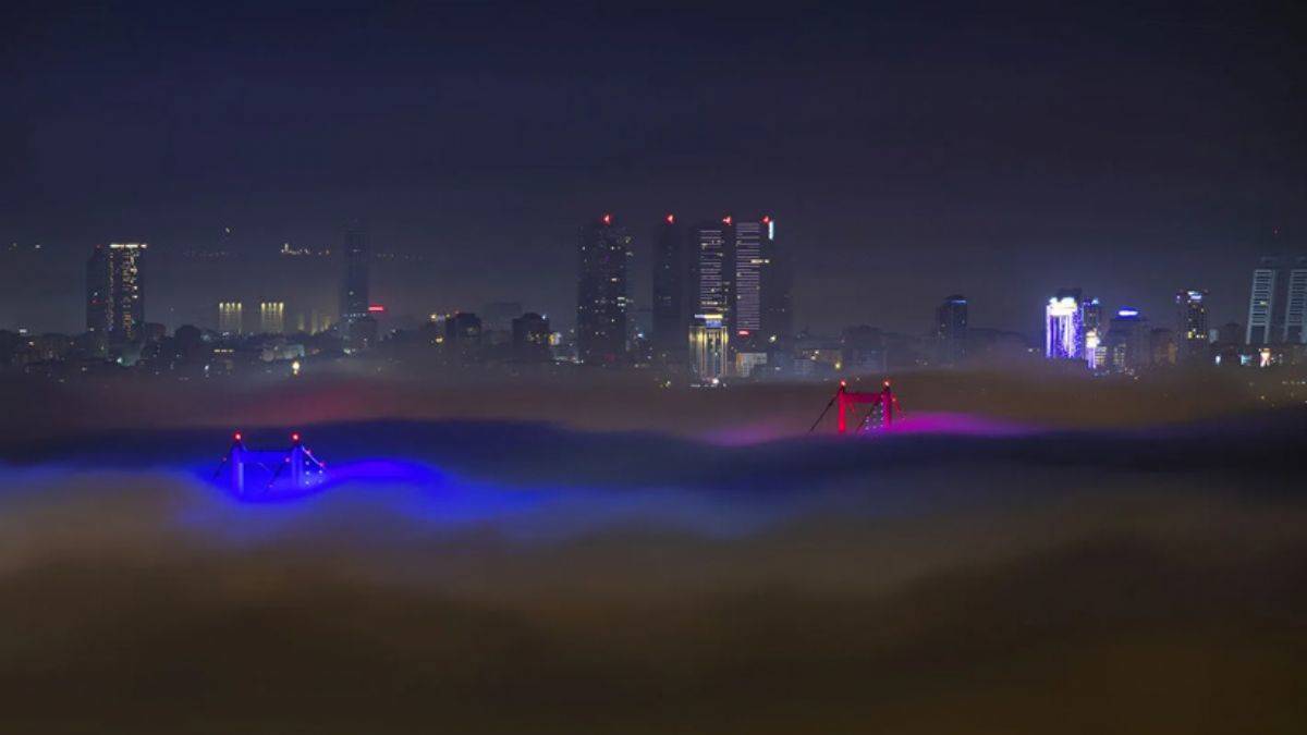 İstanbul’da yoğun sis! Göz gözü görmedi